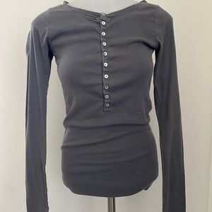 Grey Michael Stars long sleeve shirt.
